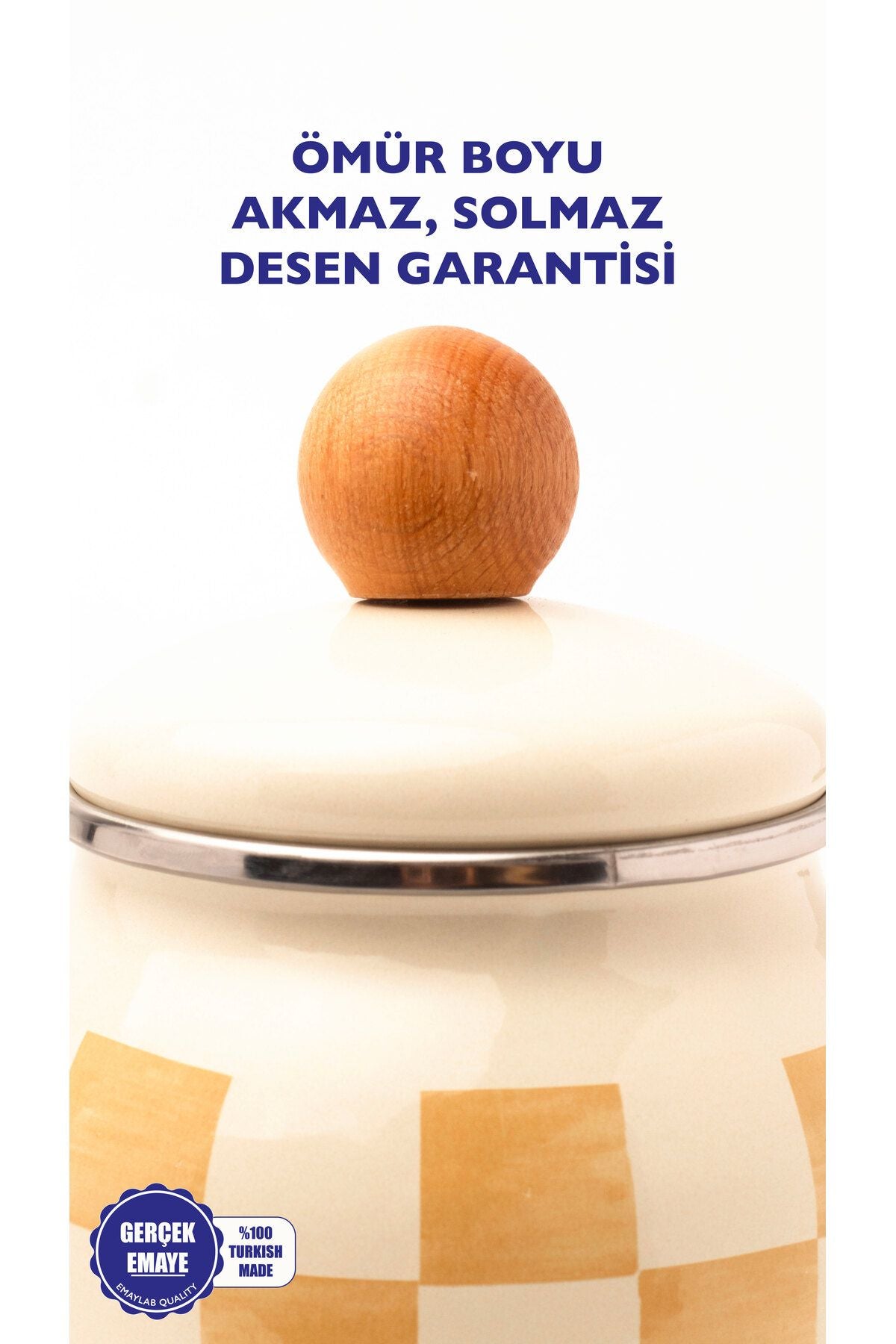 Beige Emaye Baharatlık/Kavanoz