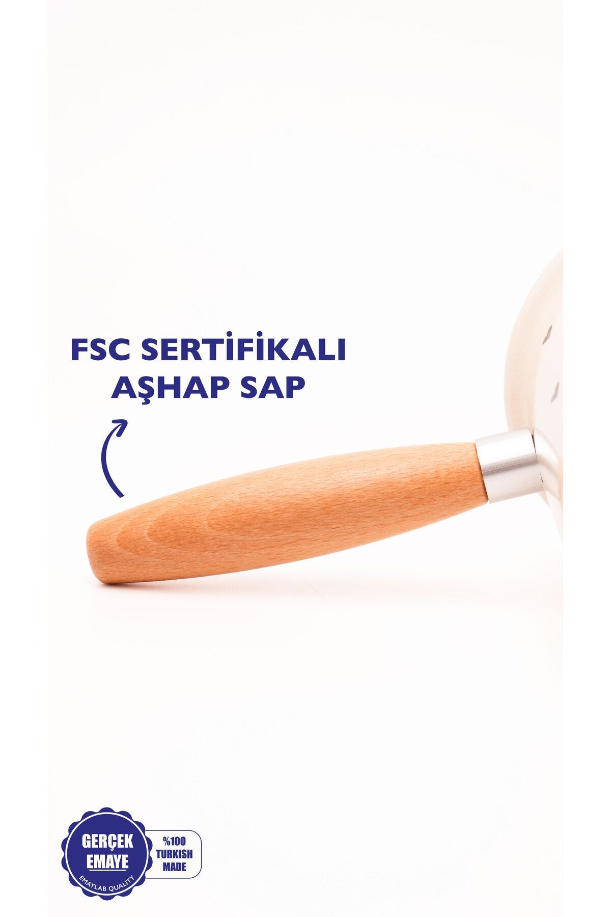 Black Cupid Emaye Ahşap Saplı Cezve (500ml-6 kişilik)