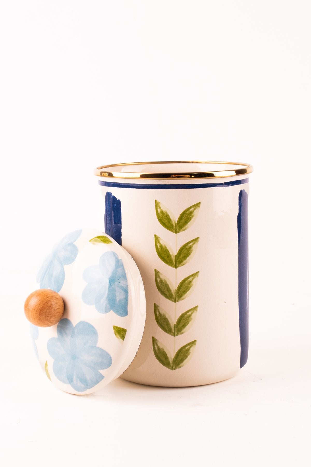 Bloom Emaye Kapsül Kavanozu / Çok Amaçlı Kavanoz 17 cm