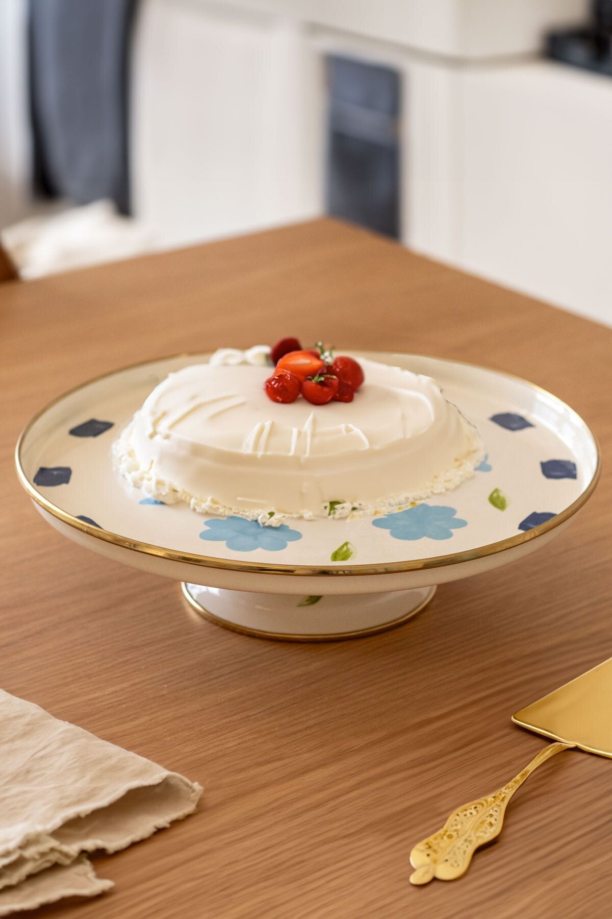 Bloom Kek Pasta Sunum Standı Genişlik 29 cm / Yükseklik 8 cm