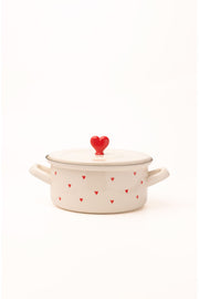 Cupid 18cm Kısa Emaye Tencere (1.5 LİTRE)