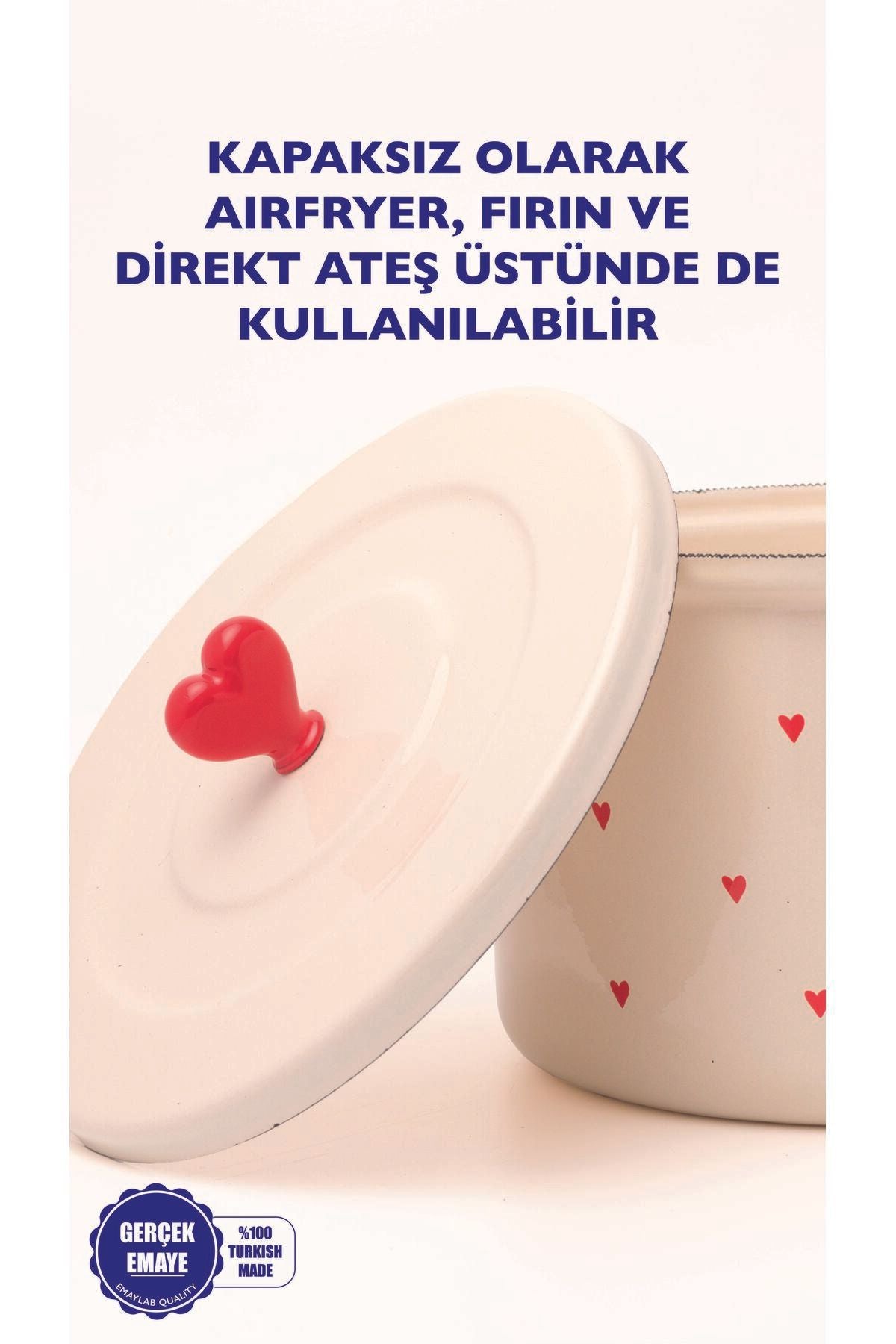 Cupid 20 Cm Emaye Tencere (3 LİTRE)