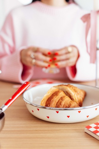 Cupid Emaye Bowl Tabağı - Bowl Kase - Salata Kasesi - Sunum Kasesi 21cm
