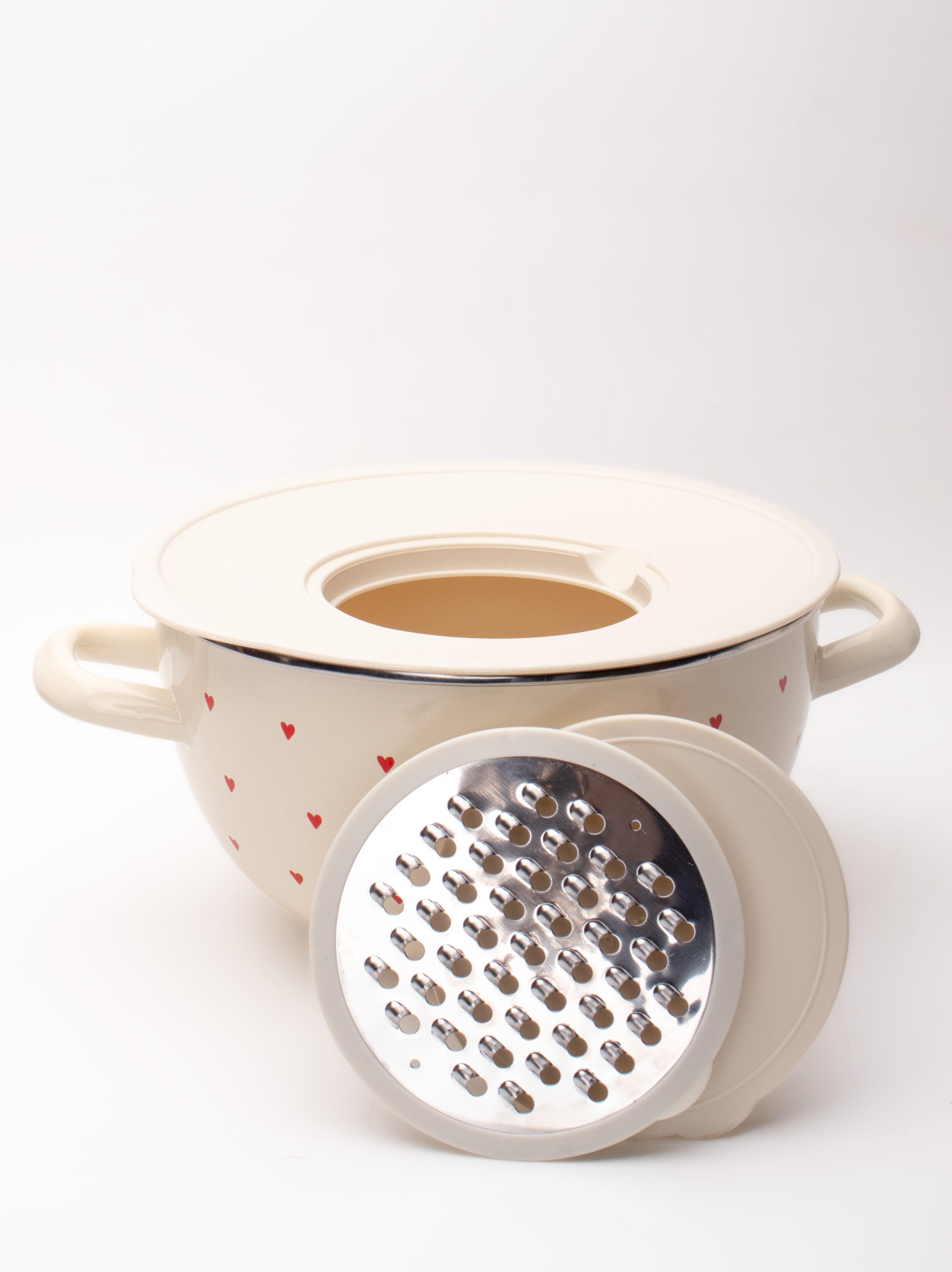 Cupid Emaye Rendeli Karıştırma ve Salata Kabı 26 cm 5 Litre