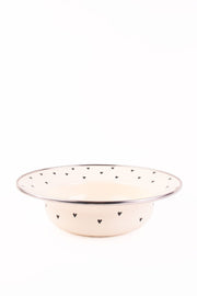 Emaye Black Cupid Çukur Makarna Salata Tabağı 24cm