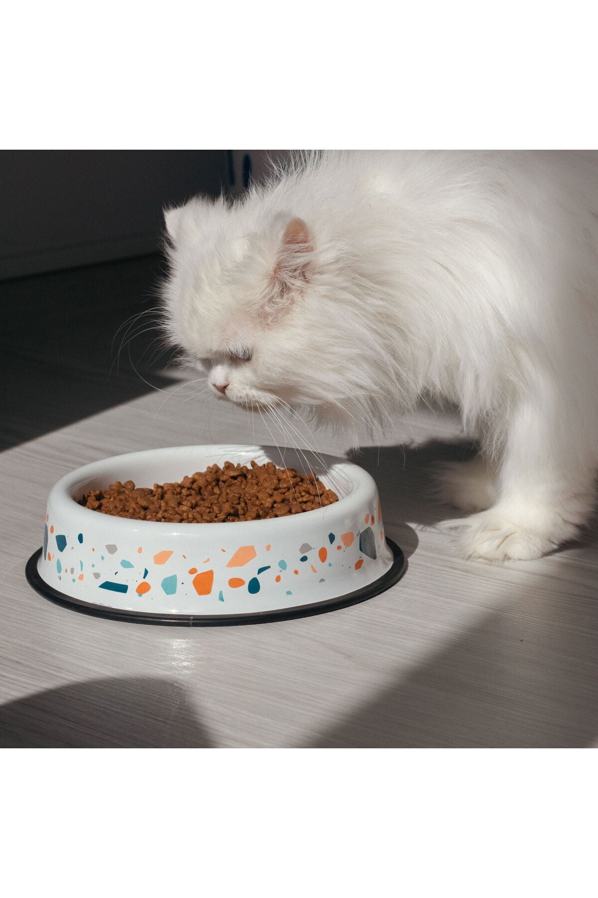 Emaye kedi Köpek Mama ve Su Kabı
