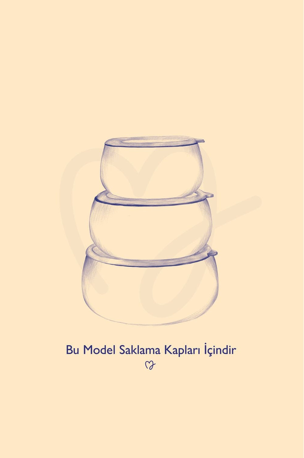 Emaye Saklama Kabı Yedek Mika Kapak