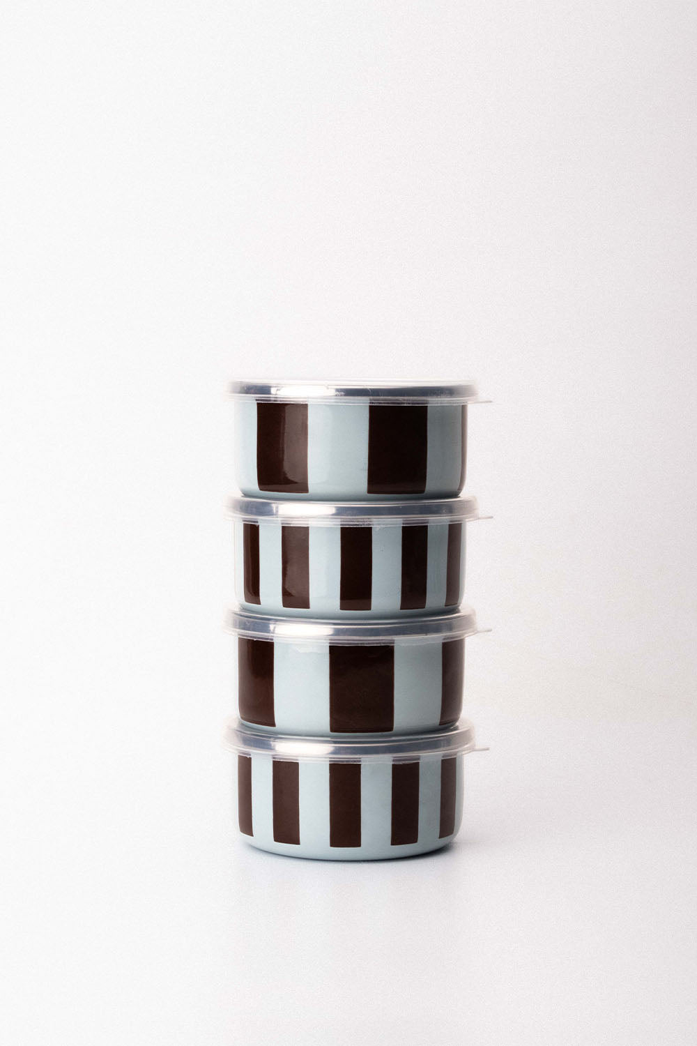 EmaylabxPeppythings Berry Emaye 4’lü Kapaklı Kase Çerezlik, Kahvaltılık, Reçellik, Zeytinlik, Sunumluk Seti 8cm 200 ml
