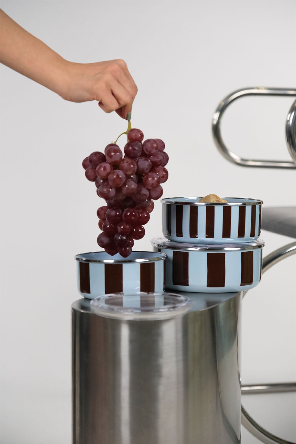 EmaylabxPeppythings Berry Emaye Üçlü Saklama Kabı Seti (OCAKLARDA KULLANILABİLİR)