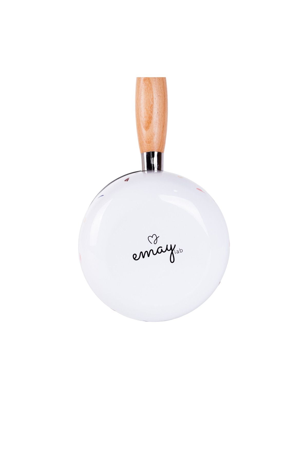 Loren Ahşap Saplı Emaye Sütlük 1,3 Litre 16cm