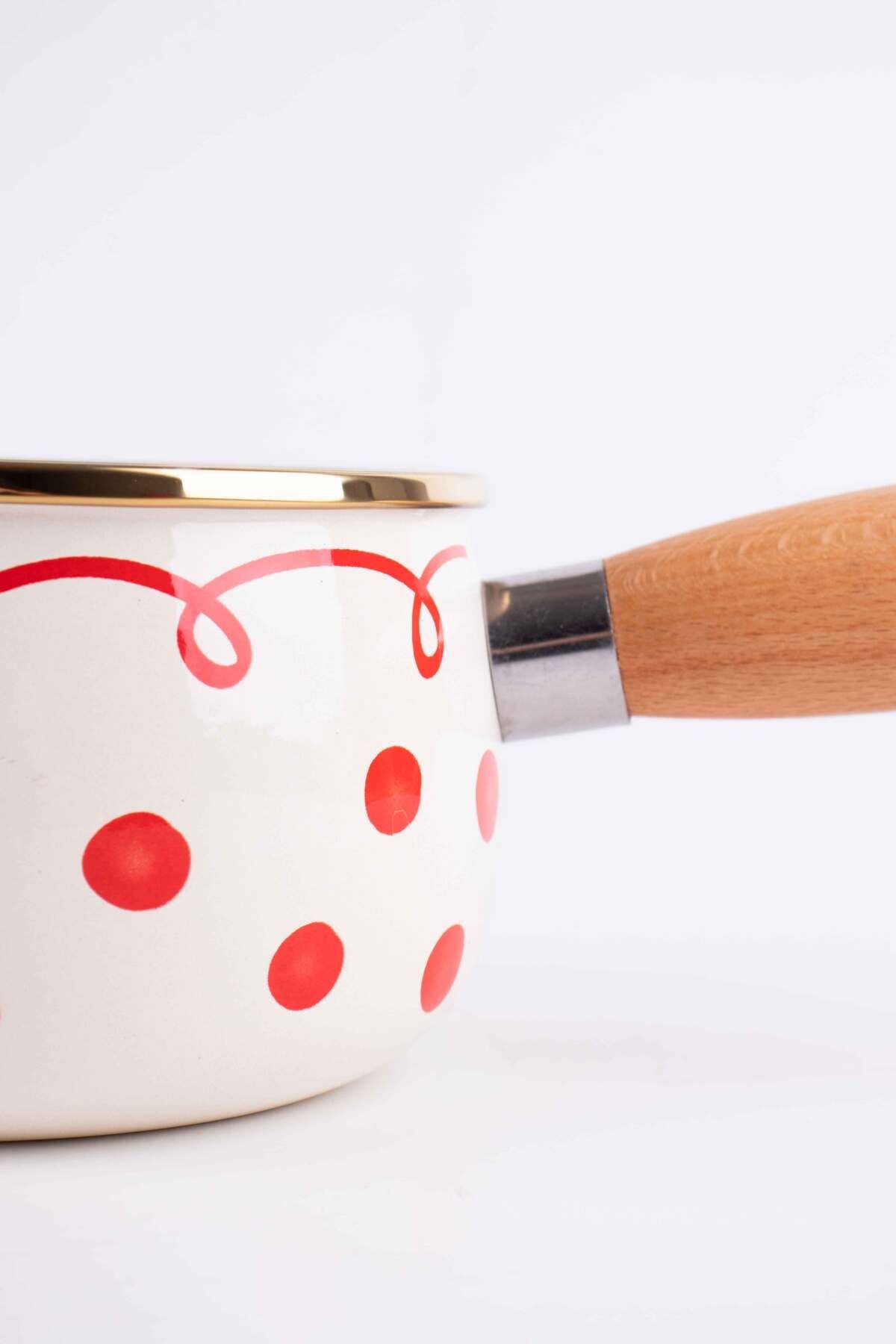 Merry Yılbaşı Özel Emaye Tava 16cm (1,3 Litre)