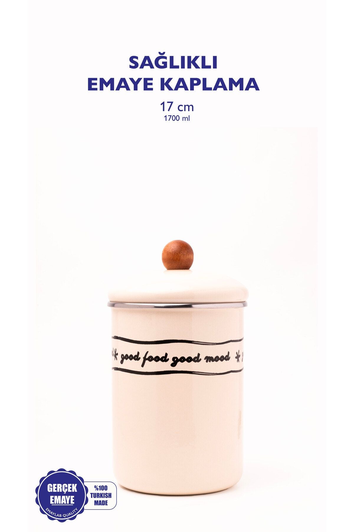 Mood Çay Kavanozu/ Çok Amaçlı Dev Boy Kavanoz (17CM)