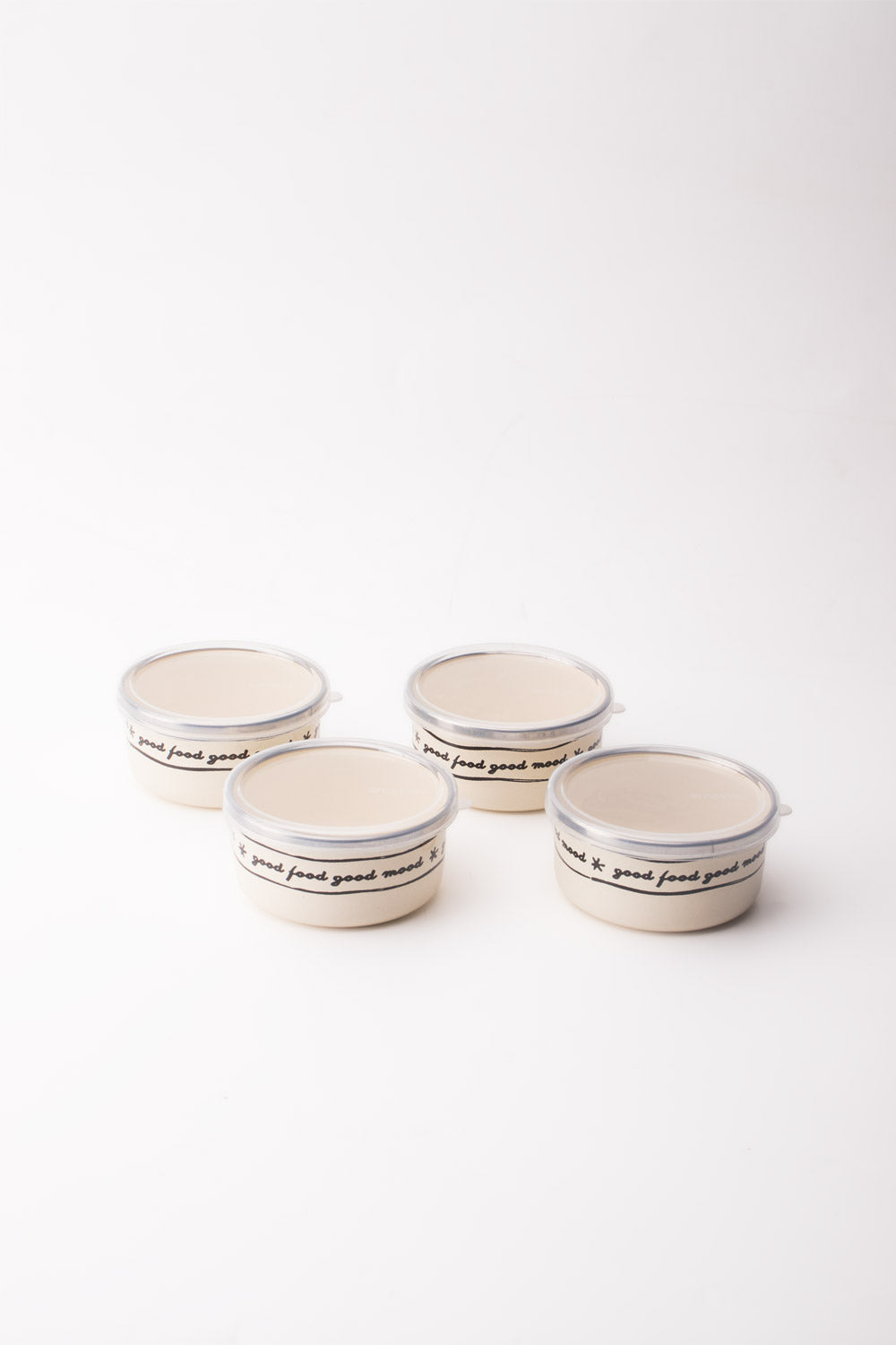 Mood Emaye 4’lü Kapaklı Kase Çerezlik, Kahvaltılık, Reçellik, Zeytinlik, Sunumluk Seti 8cm 200 ml