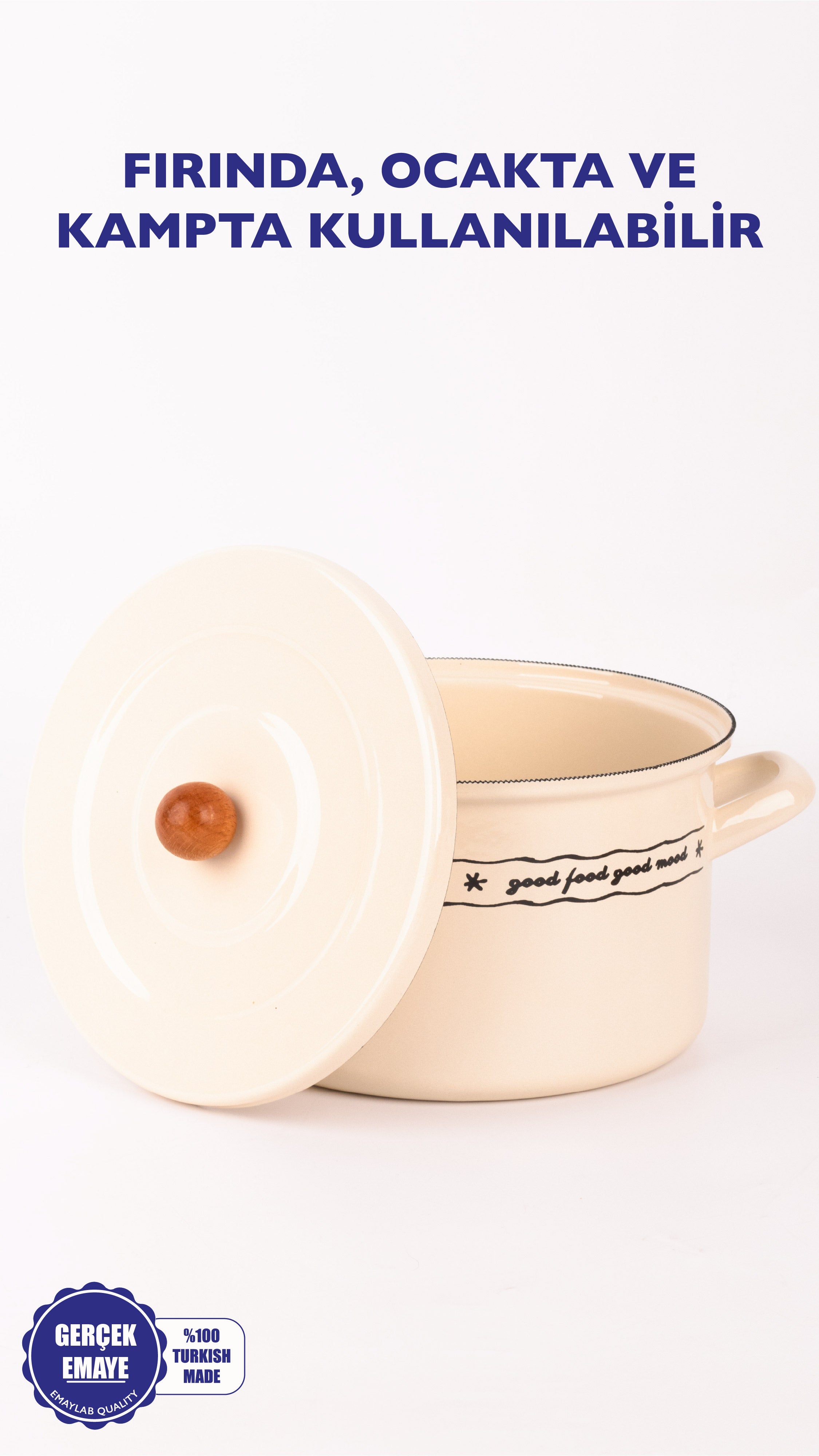 Mood Emaye Süt/fırın/haşlama Tenceresi 22cm