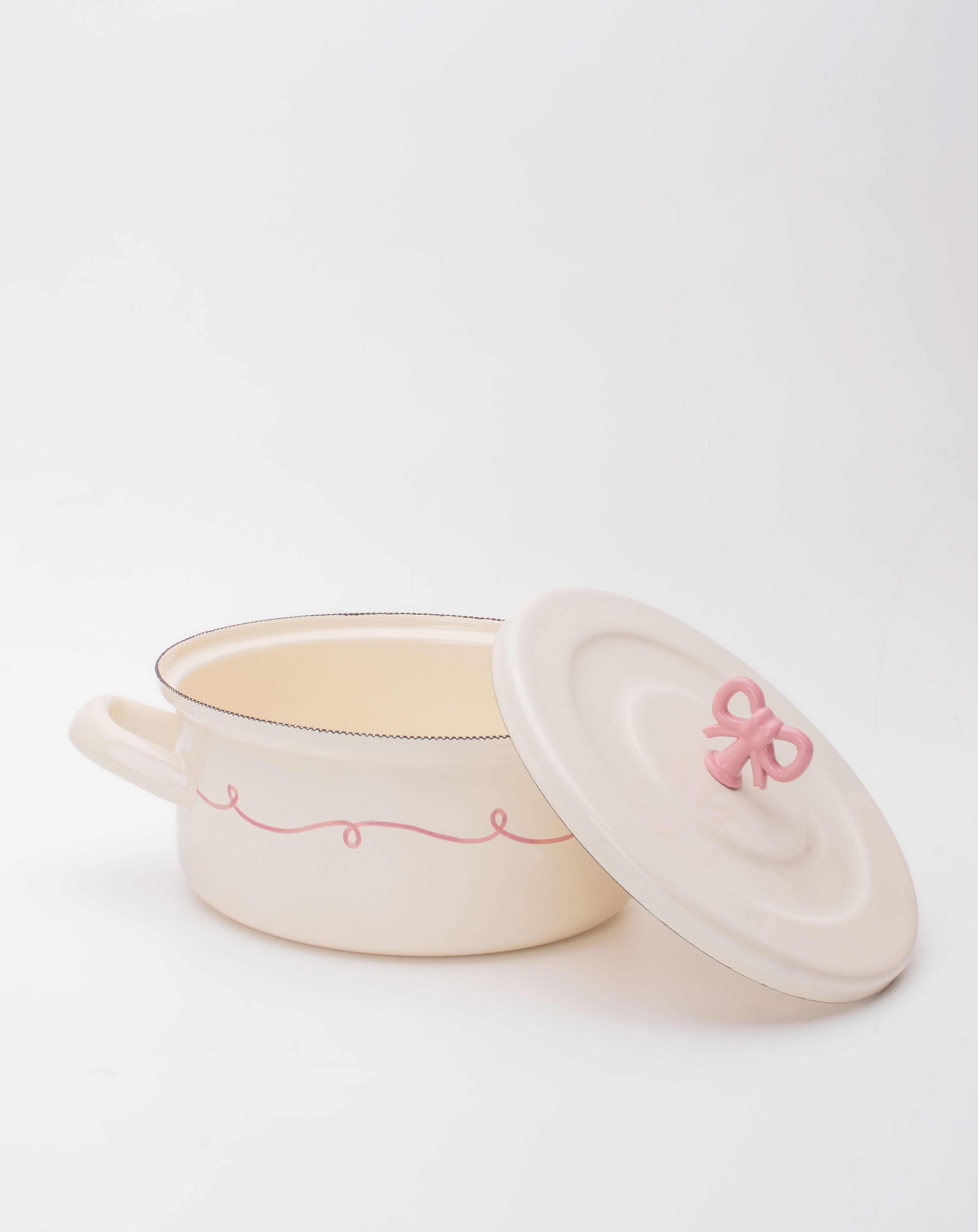Rebel Bow Emaye 18cm Kısa Tencere