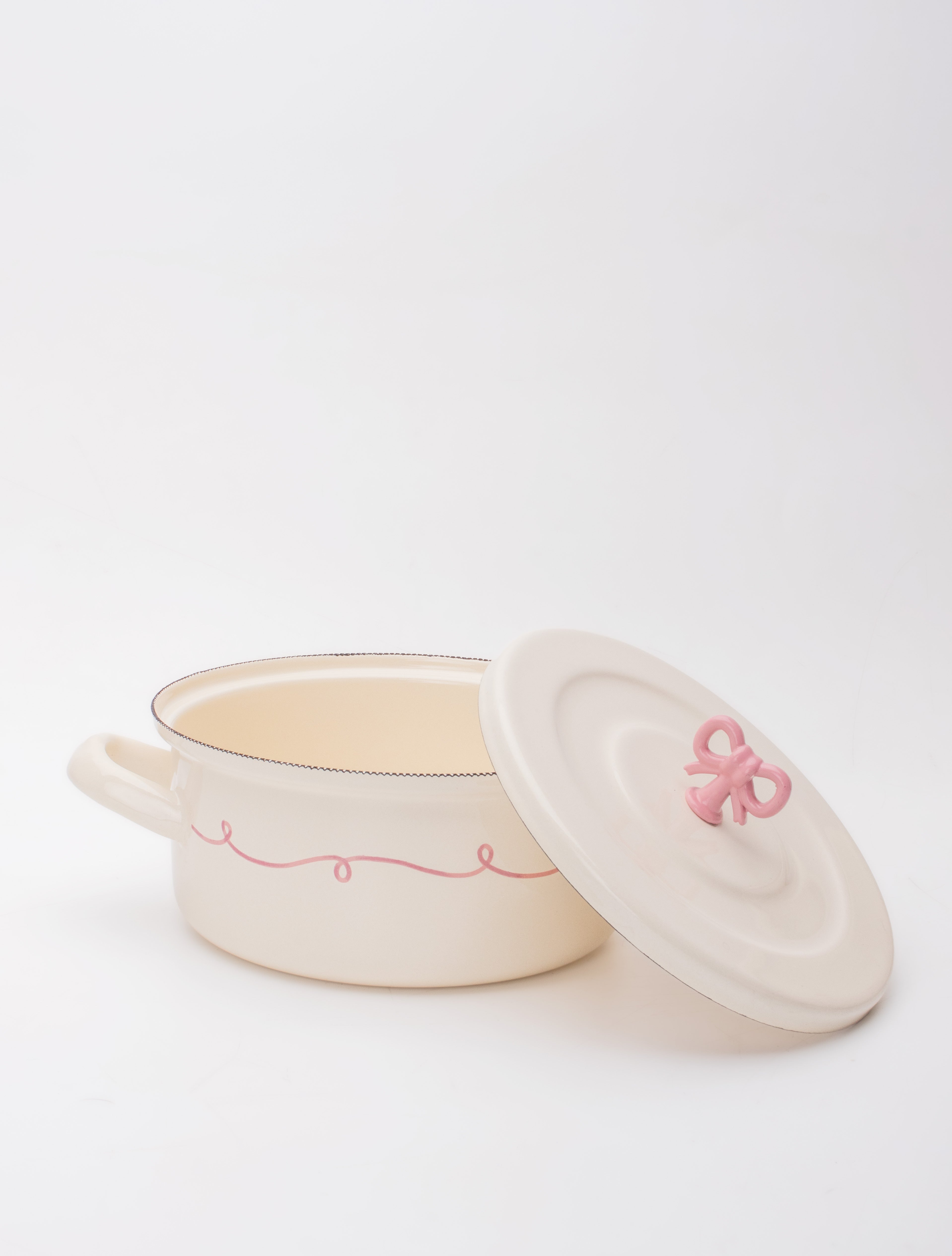 Rebel Bow Emaye 18cm Kısa Tencere