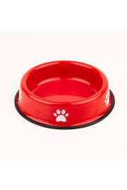 Emaye Kedi Köpek Mama ve Su Kabı Pati Desen