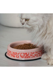 Emaye Kedi Köpek Mama Ve Su Kabı Renkli Pati