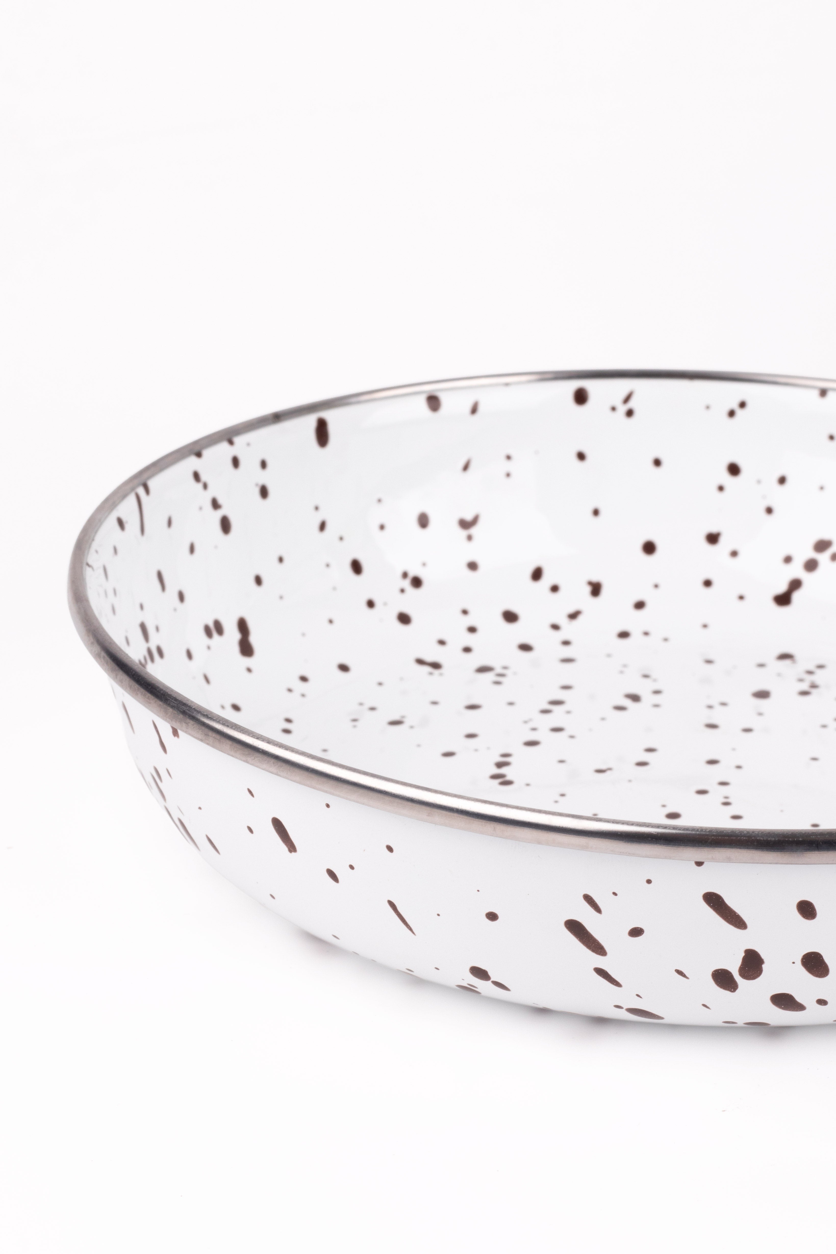 EMAYlab Speckles Bowl Tabağı - Bowl Kase - Salata Kasesi - Sunum Kasesi 21cm