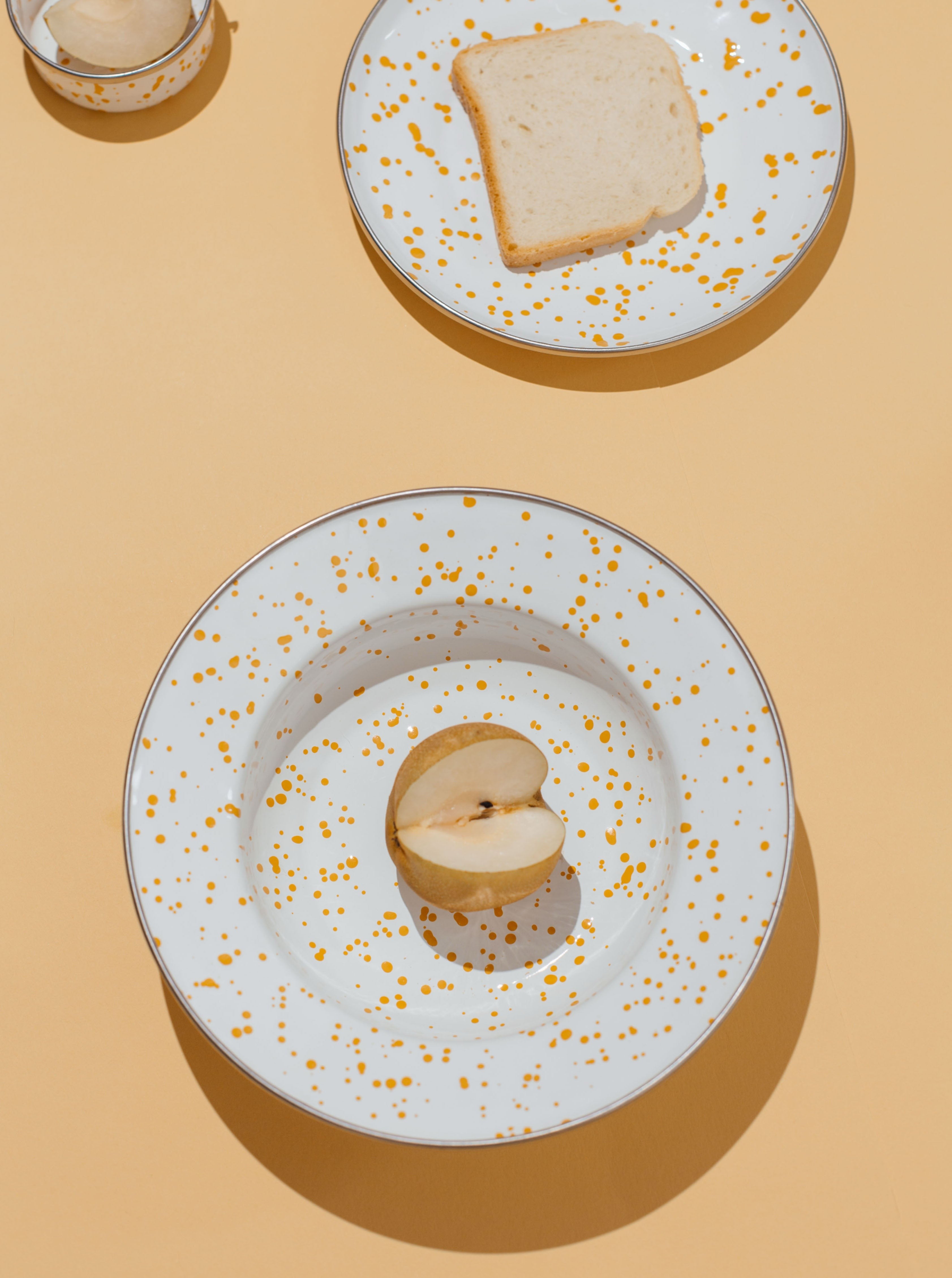 EMAYlab Speckles Çukur Makarna ve Salata Tabağı 24cm