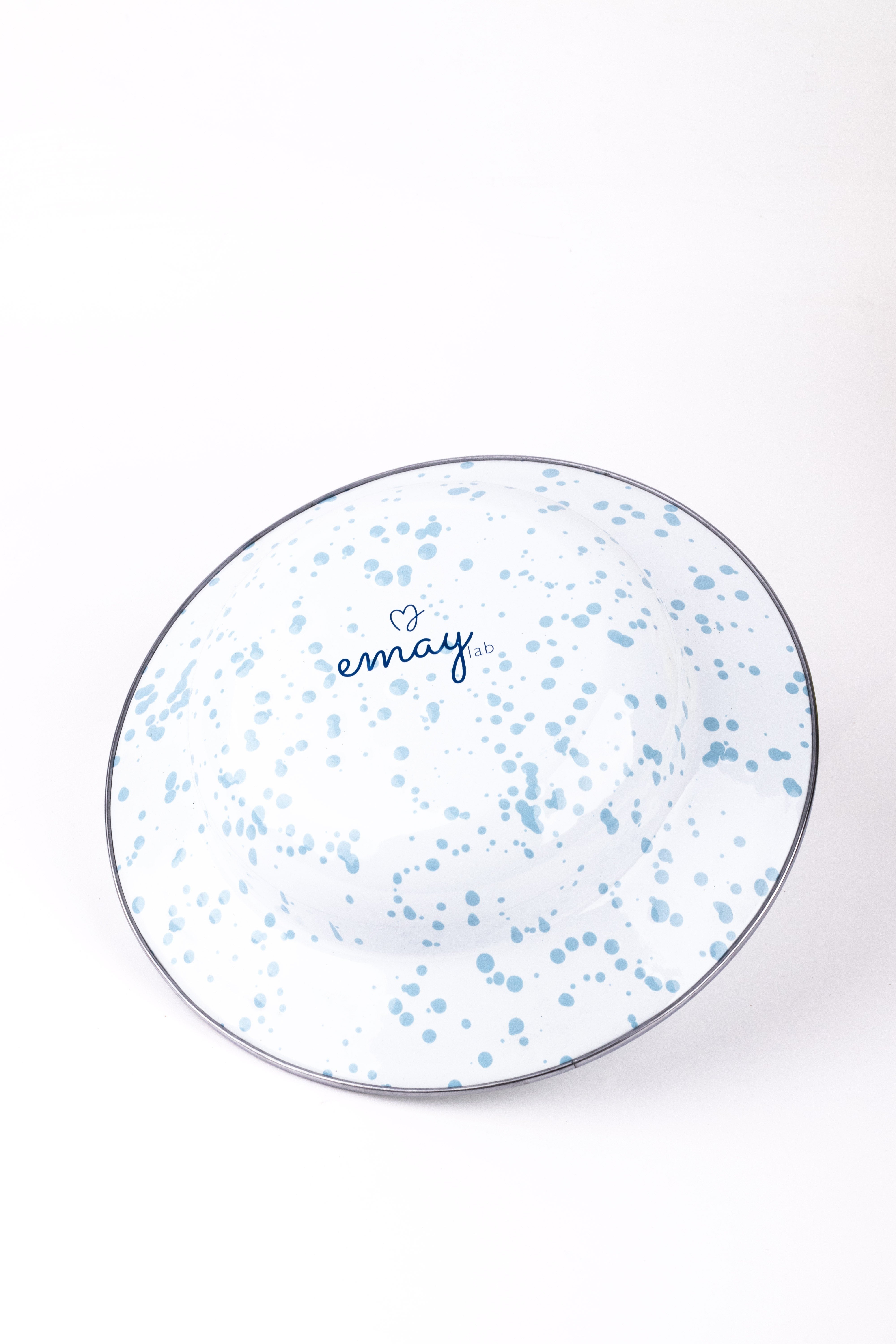 EMAYlab Speckles Çukur Makarna ve Salata Tabağı 24cm