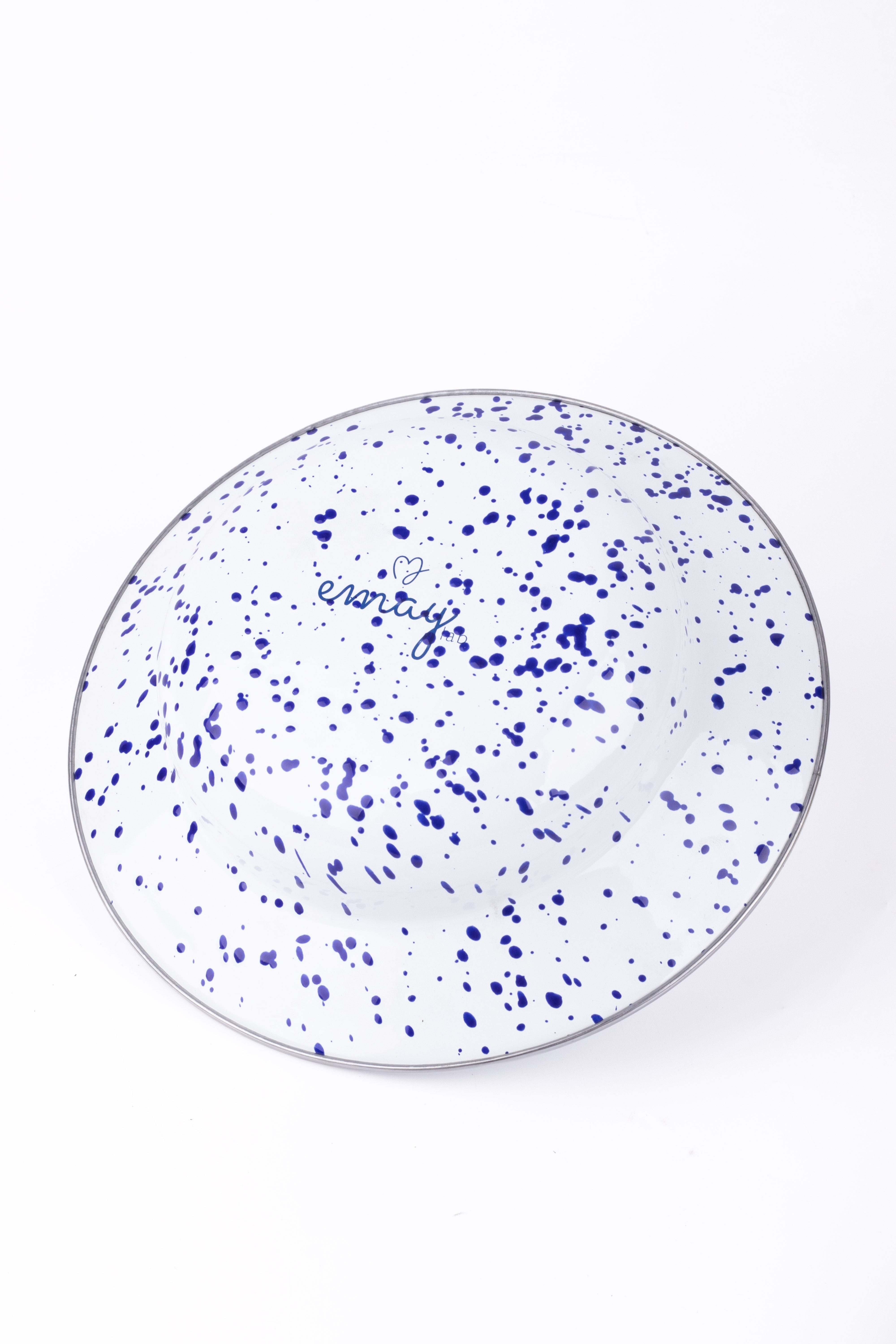 EMAYlab Speckles Çukur Makarna ve Salata Tabağı 24cm