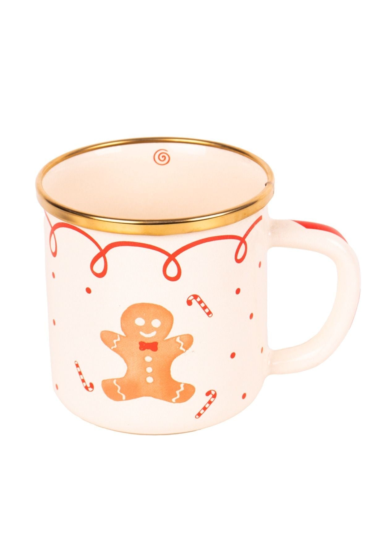 Merry Ginger Yılbaşı Temalı Emaye Kupa