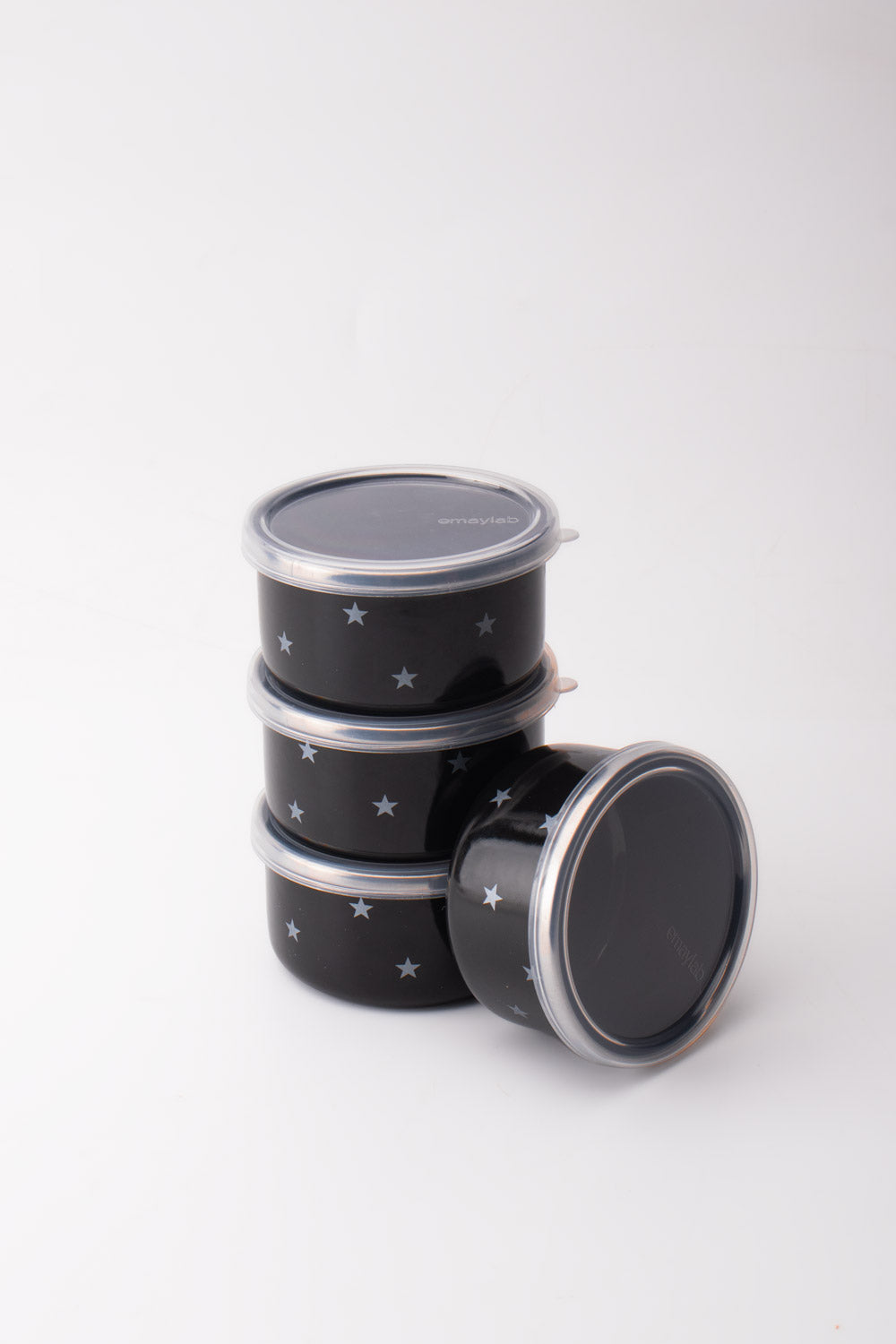 Star Emaye 4’lü Kapaklı Kase Çerezlik, Kahvaltılık, Reçellik, Zeytinlik, Sunumluk Seti 8cm 200 ml