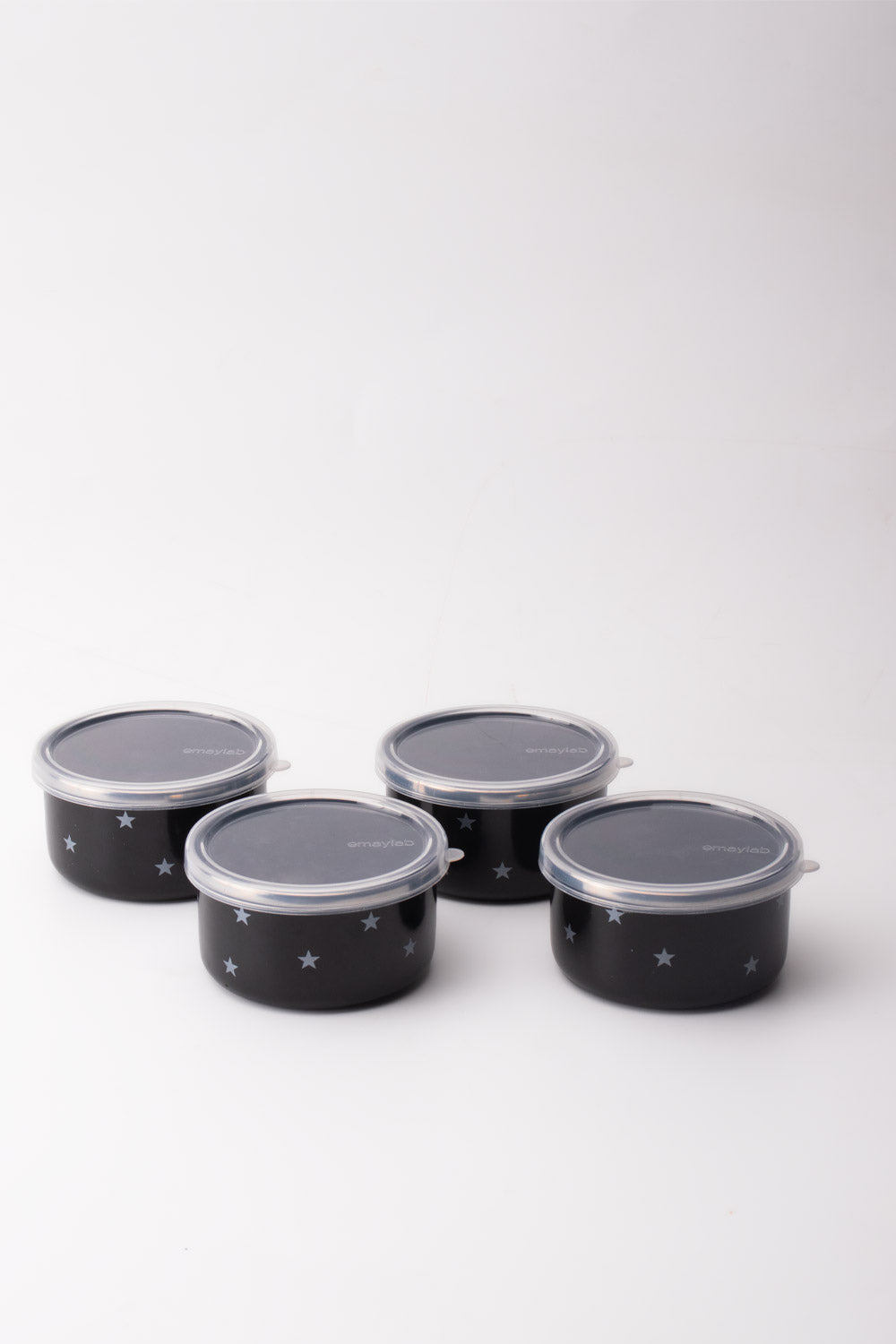 Star Emaye 4’lü Kapaklı Kase Çerezlik, Kahvaltılık, Reçellik, Zeytinlik, Sunumluk Seti 8cm 200 ml