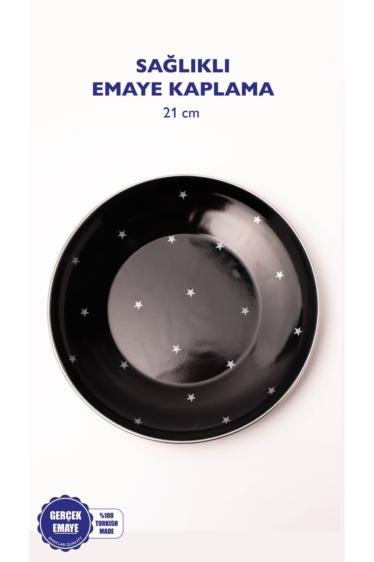 Star Emaye Pasta/sunum Tabağı 21cm