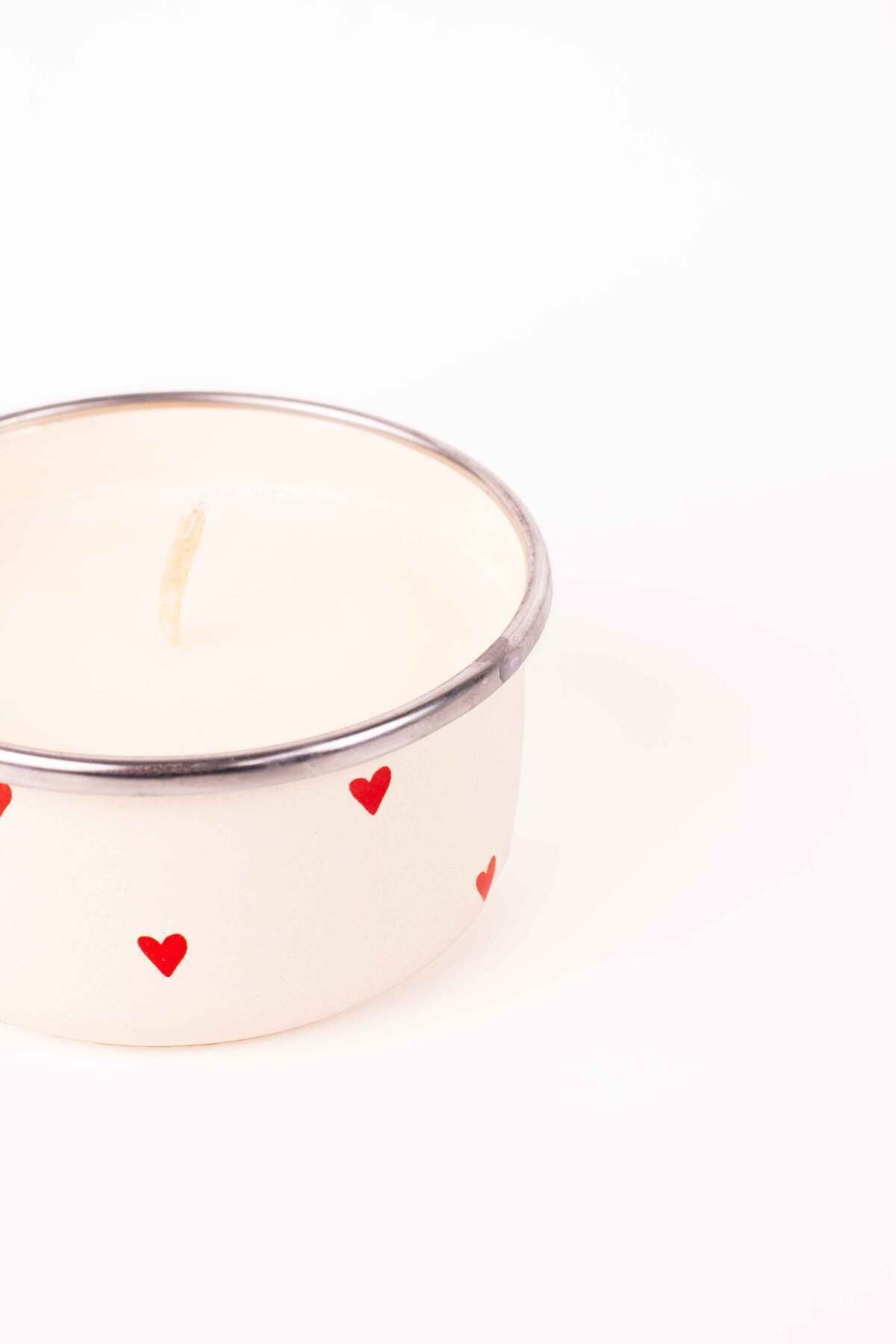 Vanilya Dream, Emaye Kapta Soy Wax Mum (Vanilya Kokulu-150 ml)